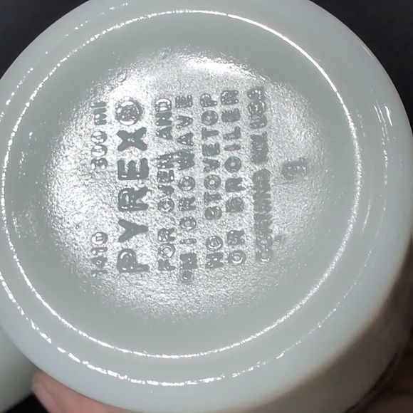 Vintage Pyrex Old Town Blue Onion lot of 6 Glass Coffee Cups. - Picture 6 of 7